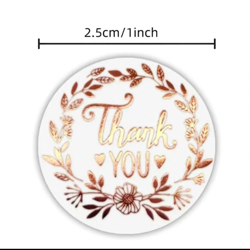 500pc thank you‎ stickers